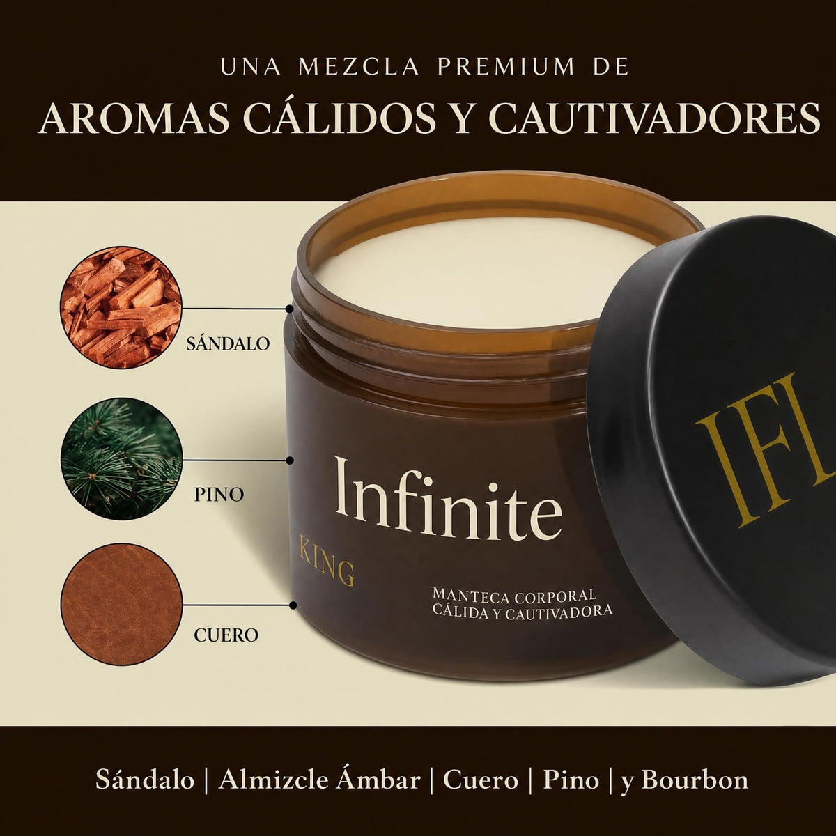 Infinite Love Bcn Ámbar Real — Manteca Corporal Perfumada 125 g