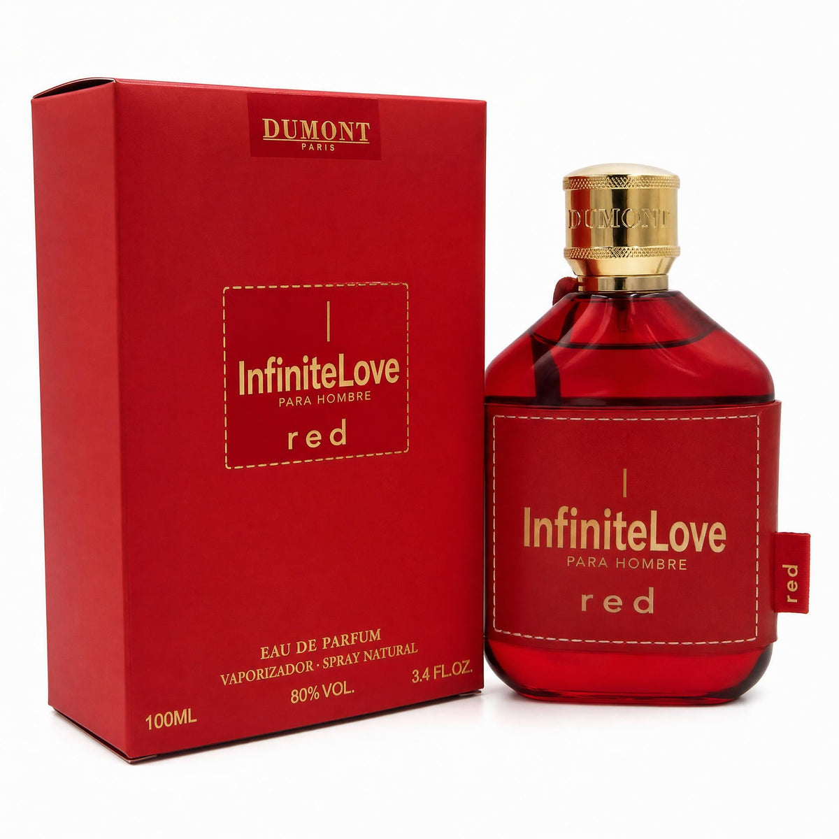 Infinite Love Bcn Red Pour Homme Eau de Parfum Aromatico Frutal Amaderado Gran Proyeccion Hombre 100ml