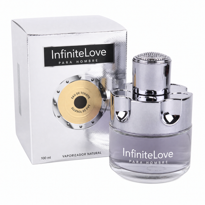 Infinite Love Bcn Silver Homme — Eau de Toilette Masculina Cítrica, Especiada y Amaderada 100 ml