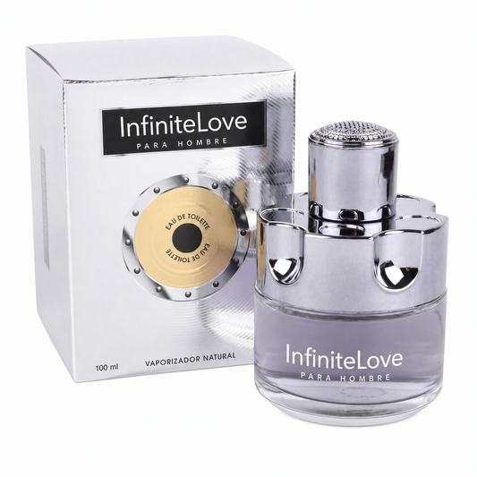 Infinite Love Bcn Silver Homme — Eau de Toilette Masculina Cítrica, Especiada y Amaderada 100 ml