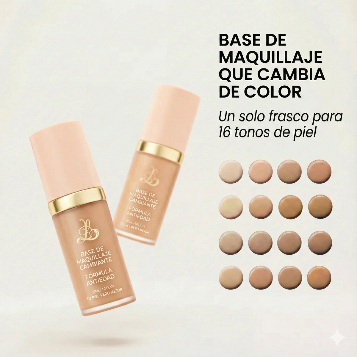 Base de Maquillaje Antiedad SPF 50 – Se Adapta al Tono de Piel