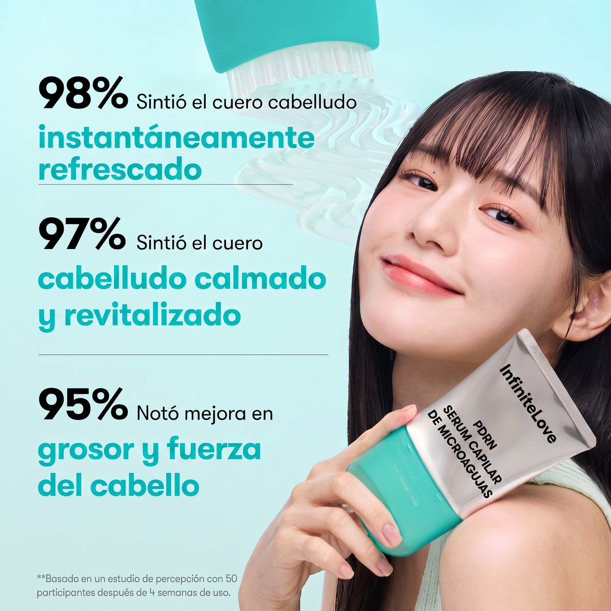 PDRN Serum Capilar de Microagujas con Cepillo Integrado 100ml