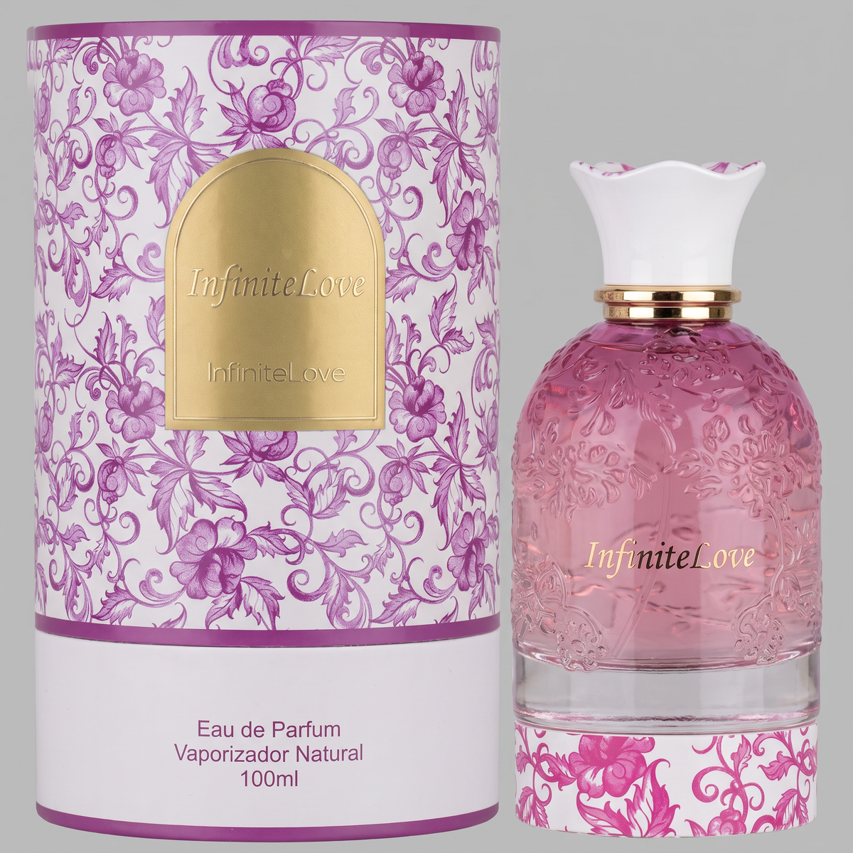 Perfume Floral Femenino - Eau de Parfum con Notas de Frambuesa, Violeta y Jazmín 100ml