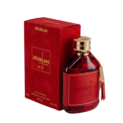 Infinite Love Bcn Red Pour Homme Eau de Parfum Aromatico Frutal Amaderado Gran Proyeccion Hombre 100ml