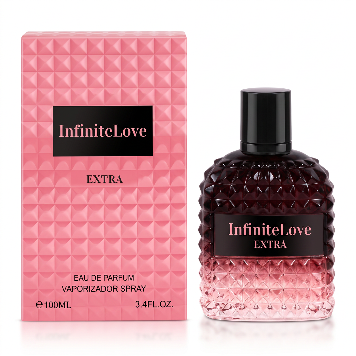 Infinite Love Bcn Extra Eau de Parfum Frutal Floral Ambar Vainilla Grosella Ron Rosa Mujer 100ml