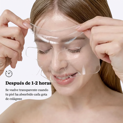 Mascarilla de Bio-Colágeno Efecto Glass Skin (4 Mascarillas por Unidad)