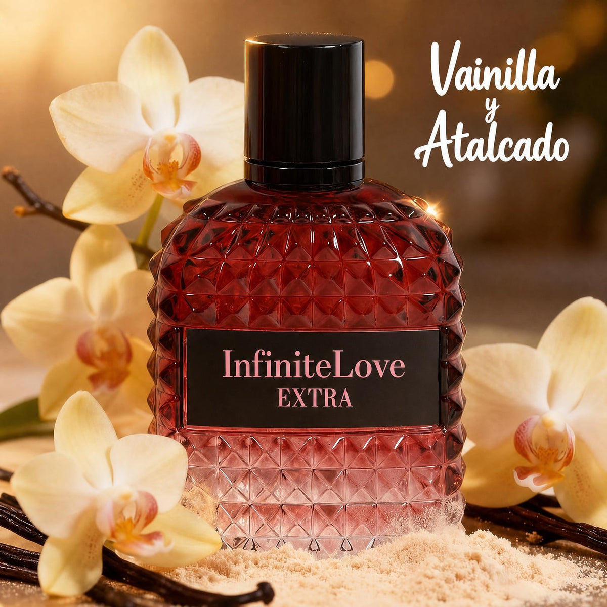 Infinite Love Bcn Extra Eau de Parfum Frutal Floral Ambar Vainilla Grosella Ron Rosa Mujer 100ml