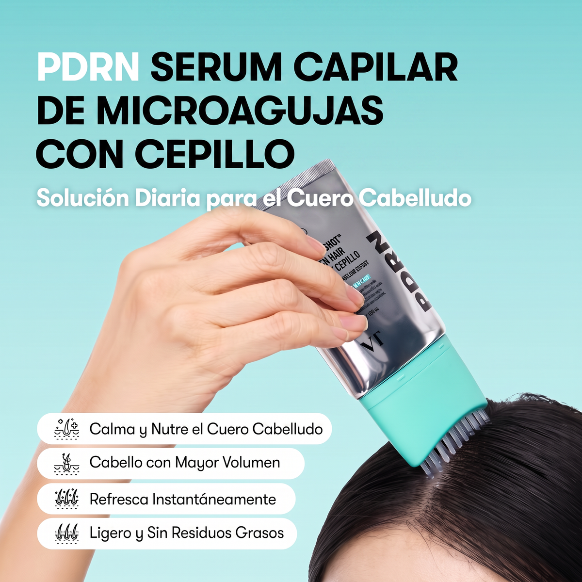 PDRN Serum Capilar de Microagujas con Cepillo Integrado 100ml