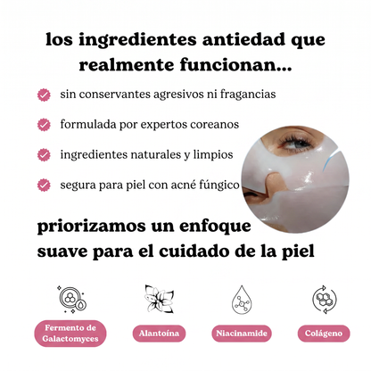 Mascarilla de Bio-Colágeno Efecto Glass Skin (4 Mascarillas por Unidad)