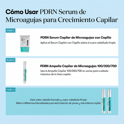 PDRN Serum Capilar de Microagujas con Cepillo Integrado 100ml