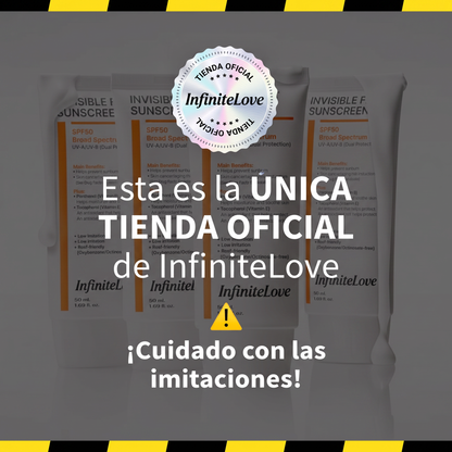 Protector Solar Invisible SPF50 Amplio Espectro para Rostro y Cuerpo 50ml