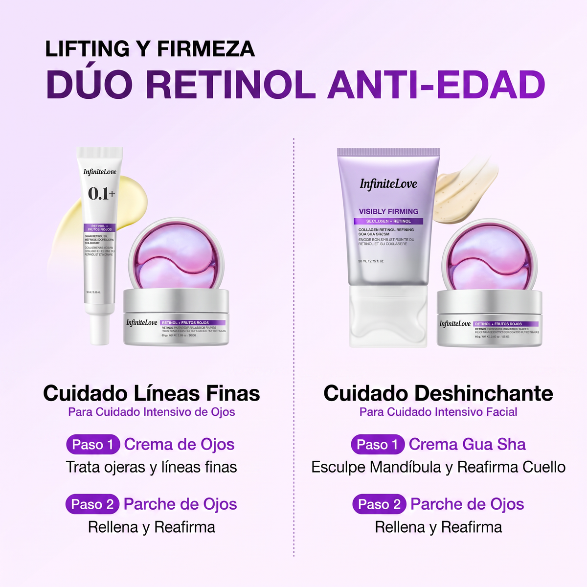 Parches Revitalizantes de Retinol y Frutos Rojos para Contorno de Ojos - 60 Unidades 83g