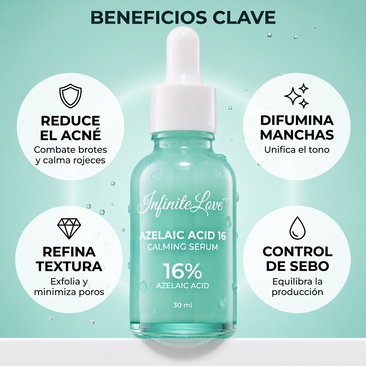 Sérum Calmante con Ácido Azelaico al 16% 30ml