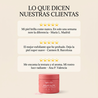 Sugar Glow - Exfoliante Facial Iluminador con Vitamina C y Ácido Glicólico 150g