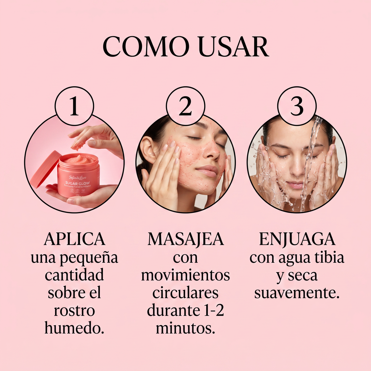 Sugar Glow - Exfoliante Facial Iluminador con Vitamina C y Ácido Glicólico 150g