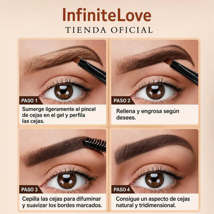 Crema Tinte de Cejas Tridimensional Resistente al Agua Larga Duracion Efecto Microblading 10ml
