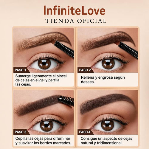 Crema Tinte de Cejas Tridimensional Resistente al Agua Larga Duracion Efecto Microblading 10ml