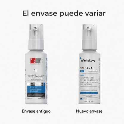 Spectral UHP Tratamiento Fuerza Extra Recrecimiento Capilar Minoxidil 5% Nanosoma Hombre 60ml
