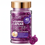 Cápsulas Vitamínicas Capilares con Argán - Tratamiento Reparador Anti-Frizz (40 uds)