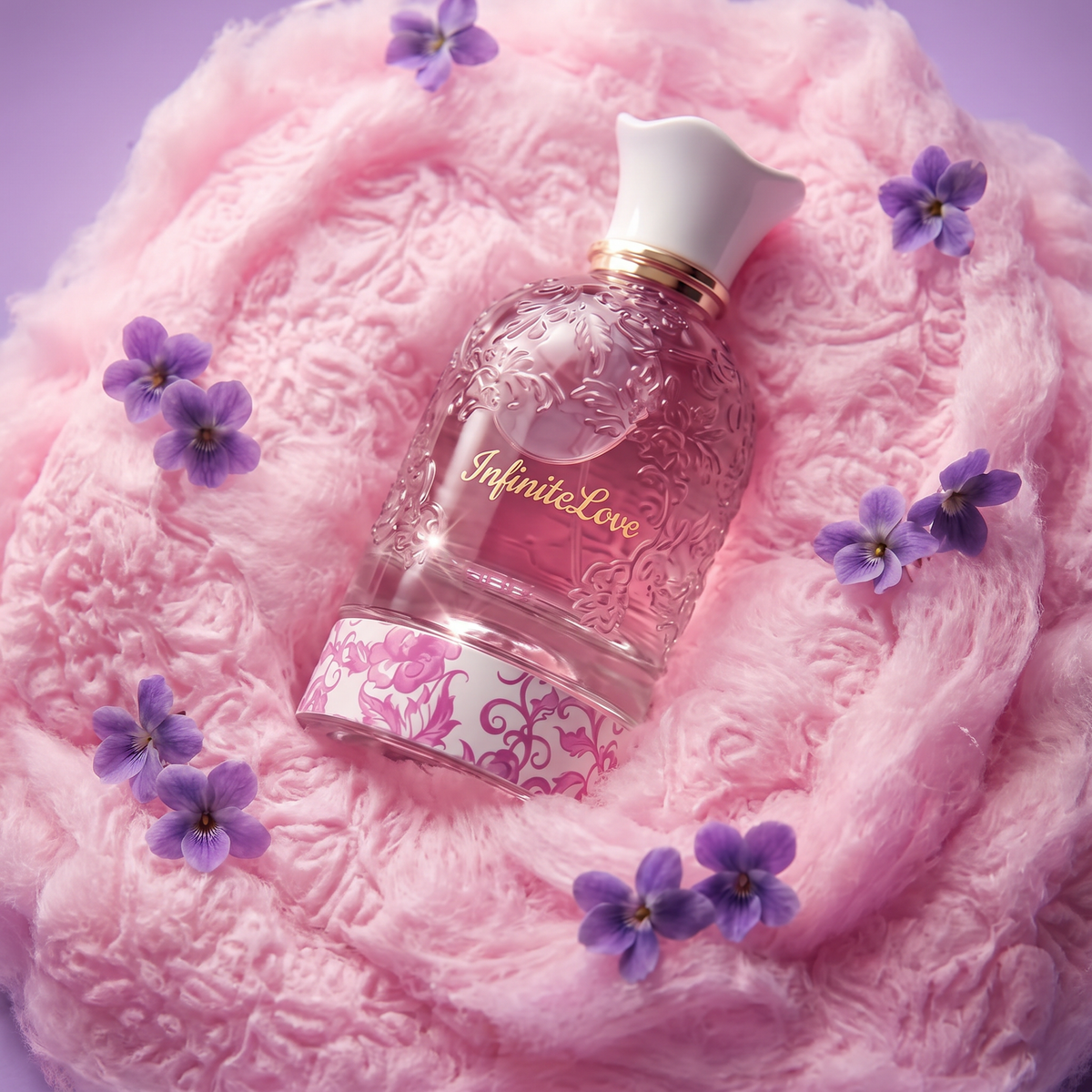 Perfume Floral Femenino - Eau de Parfum con Notas de Frambuesa, Violeta y Jazmín 100ml