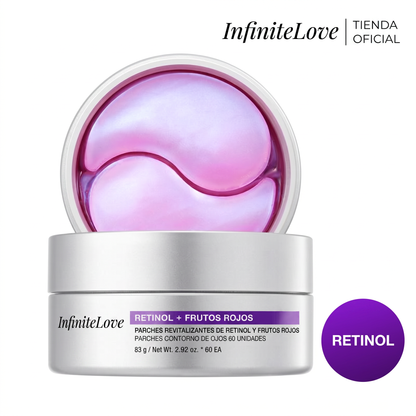 Parches Revitalizantes de Retinol y Frutos Rojos para Contorno de Ojos - 60 Unidades 83g