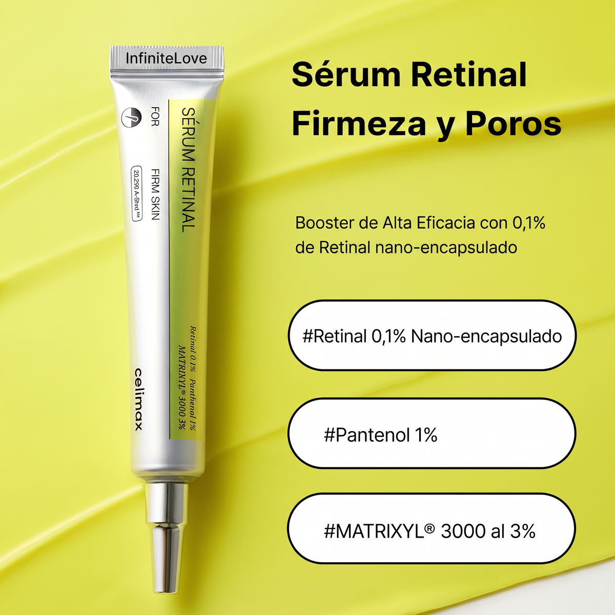 Sérum Retinal Firmeza y Poros - Reafirma, Alisa Poros y Renueva tu Piel Mientras Duermes