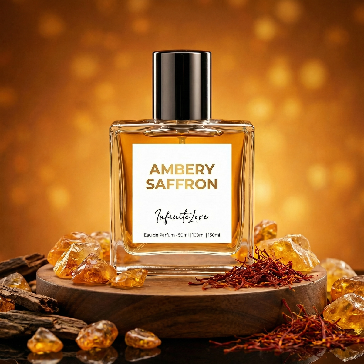 Perfume Ámbar Azafrán – Fragancia Intensa y Sofisticada