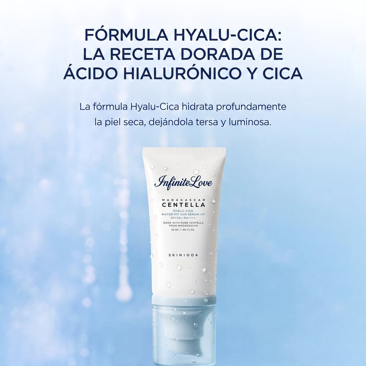 Sérum Solar Hidratante Hyalu-Cica SPF 50 con Centella Asiática de Madagascar 50ml