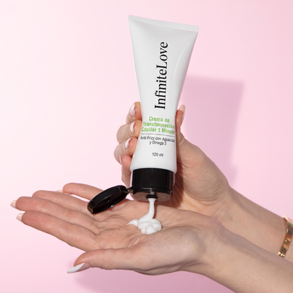 Crema de Transformación Capilar 1 Minuto - Anti-Frizz con Aguacate y Omega 3