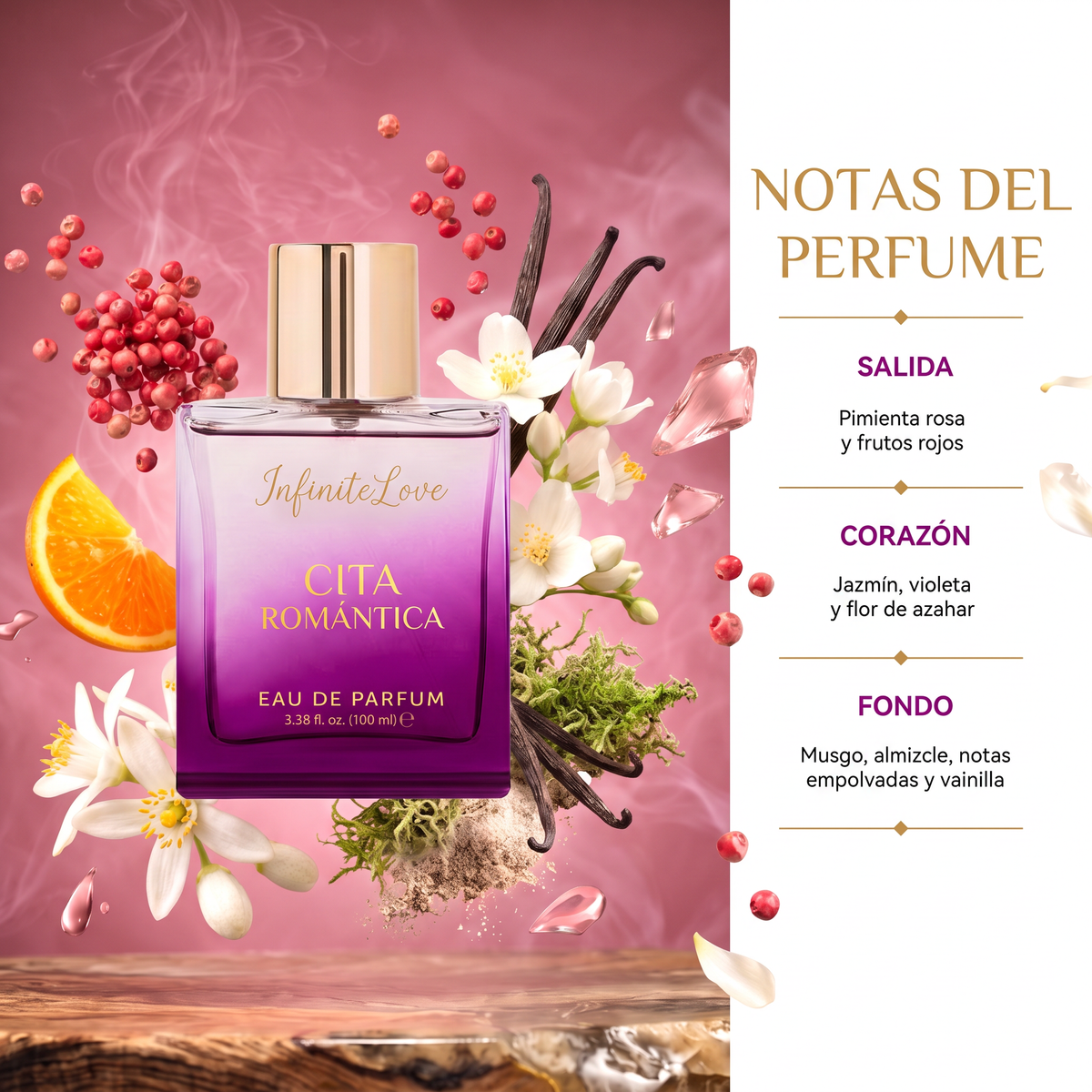 Cita Romántica - Eau de Parfum Floral Frutal para Mujer 100ml