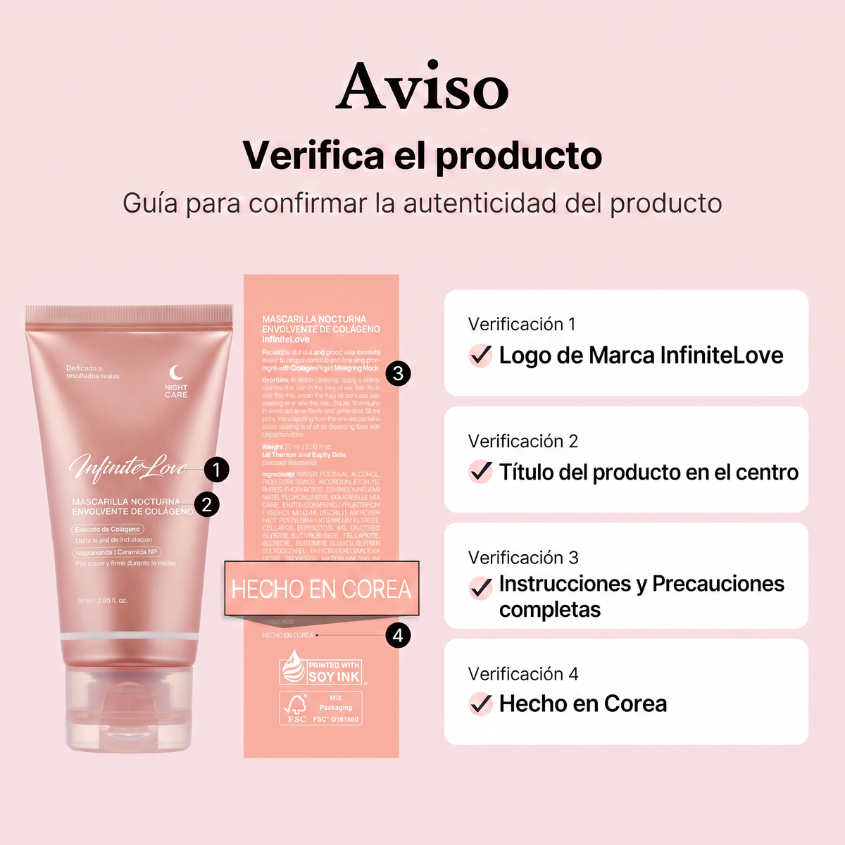 Mascarilla Nocturna Envolvente de Colágeno 75ml