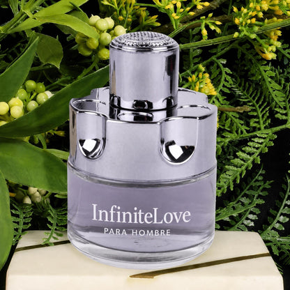 Infinite Love Bcn Silver Homme — Eau de Toilette Masculina Cítrica, Especiada y Amaderada 100 ml