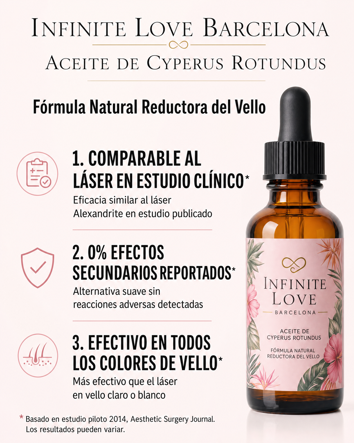 InfiniteSmooth — Aceite Reductor de Vello