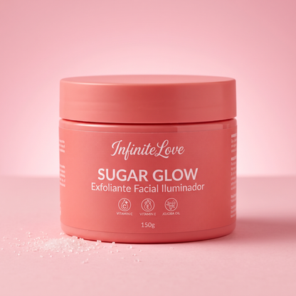 Sugar Glow - Exfoliante Facial Iluminador con Vitamina C y Ácido Glicólico 150g
