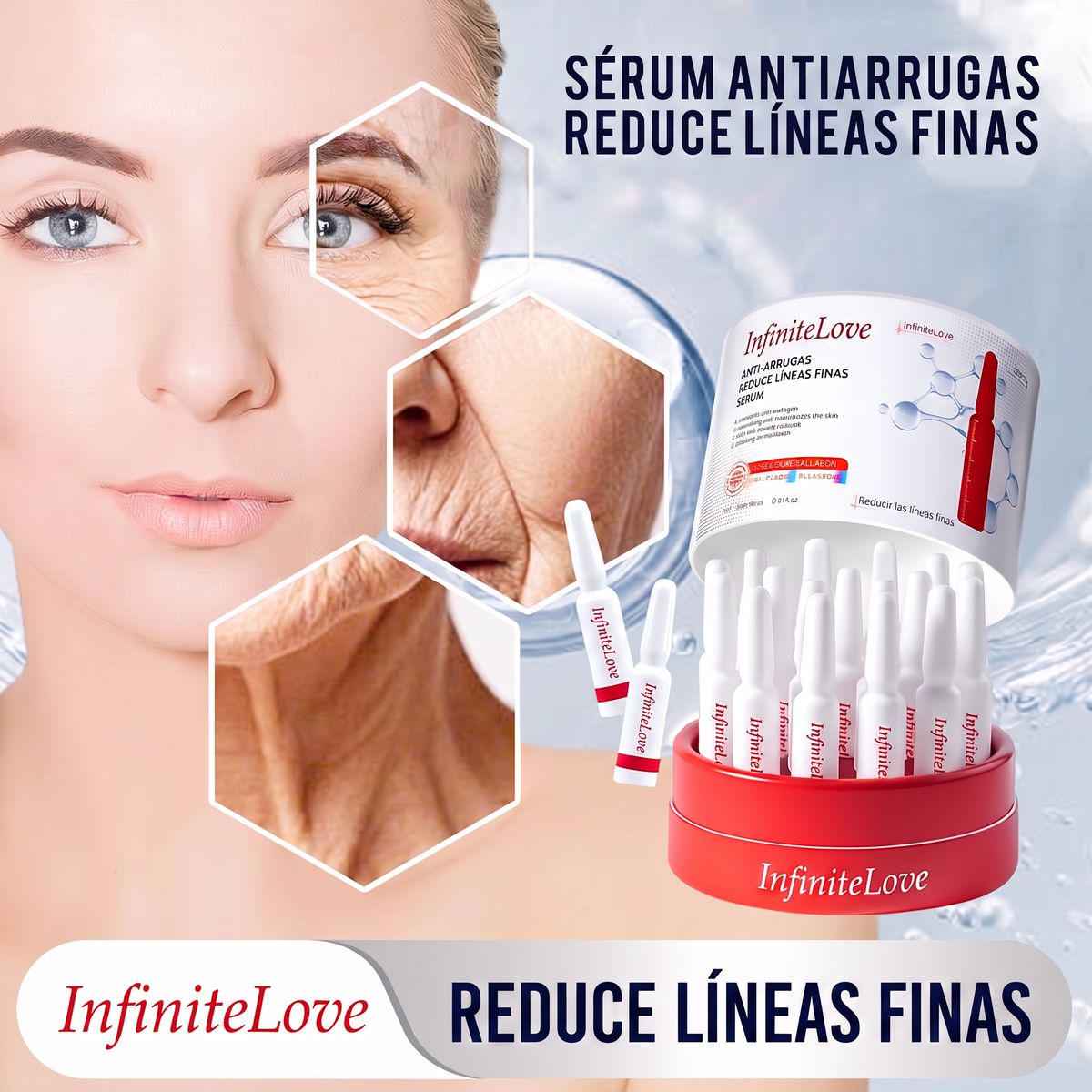 Sérum Antiarrugas en Ampollas - Reduce Líneas Finas con Colágeno y Pro-Xylane 15x2ml