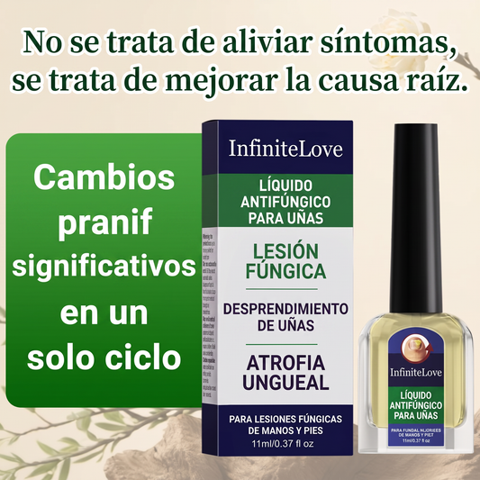 Líquido Antifúngico Uñas Tolnaftato 1% Tratamiento Hongos Manos y Pies 11ml