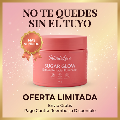 Sugar Glow - Exfoliante Facial Iluminador con Vitamina C y Ácido Glicólico 150g