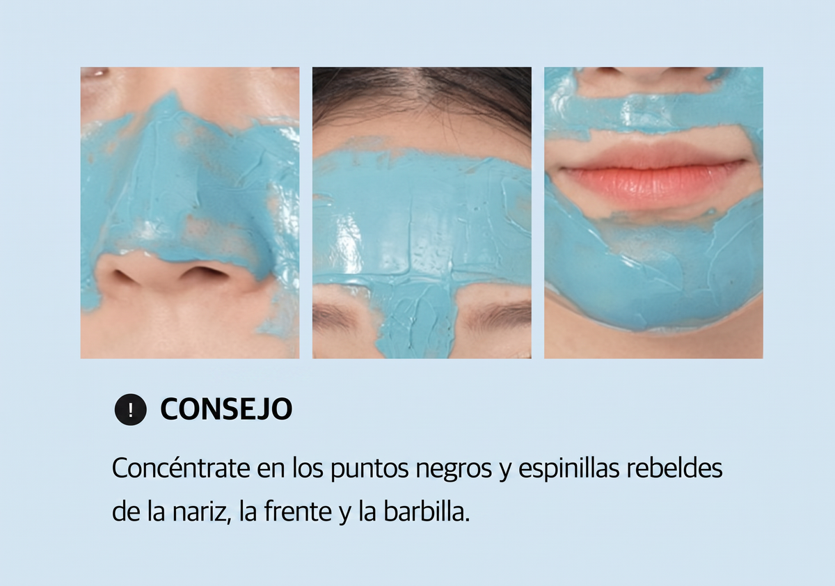 Mascarilla de Barro Purificante Poros Cero - Elimina Puntos Negros y Reduce Poros en 3 Minutos