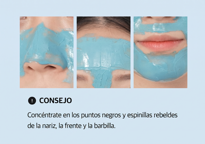 Mascarilla de Barro Purificante Poros Cero - Elimina Puntos Negros y Reduce Poros en 3 Minutos