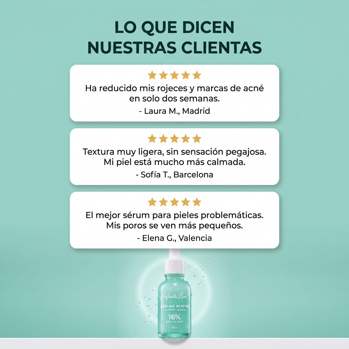 Sérum Calmante con Ácido Azelaico al 16% 30ml