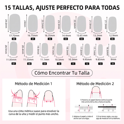 Uñas Postizas de Gel Premium Press-On Blanco Lechoso 30 Piezas - Acabado Ultra Brillante Calidad Salón