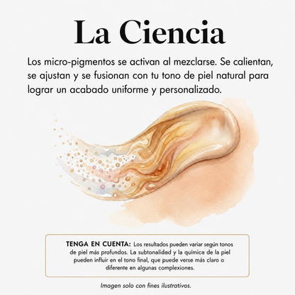 Base Maquillaje Adaptativa Cambia de Color SPF15 Cobertura Natural 16h 30ml