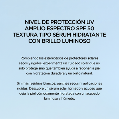 Sérum Solar Hidratante Hyalu-Cica SPF 50 con Centella Asiática de Madagascar 50ml