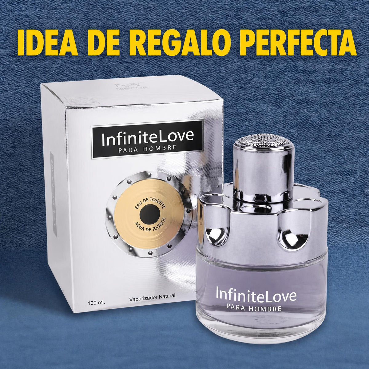 Infinite Love Bcn Silver Homme — Eau de Toilette Masculina Cítrica, Especiada y Amaderada 100 ml